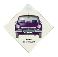 MGB GT 1973-75 Car Window Hanging Sign